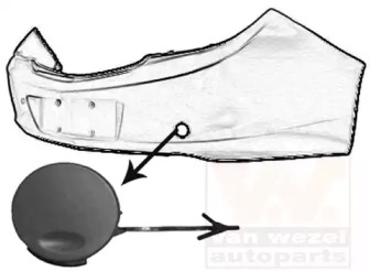 VAN WEZEL 3850557 -  Заслонка, буксирный крюк